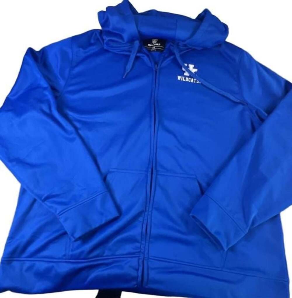 Top of the World Kentucky Wildcats Full Zip Hoodie Royal Blue XXL